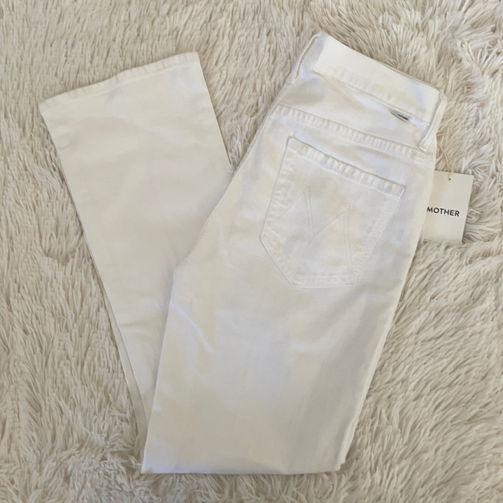 Mother White Crop Jeans size 28 (27)
